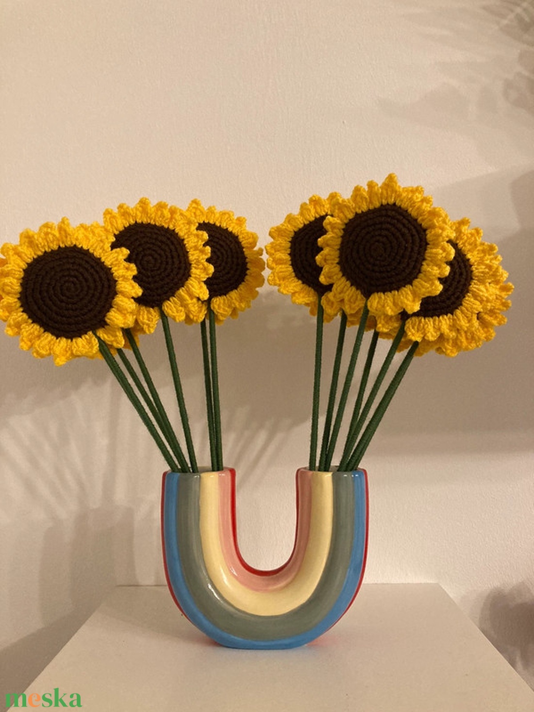 Horgolt napraforgó - otthon & életmód - dekoráció - virágdísz és tartó - csokor & virágdísz - Meska.hu Horgolt napraforgó - otthon & életmód - dekoráció - virágdísz és tartó - csokor & virágdísz - Meska.hu