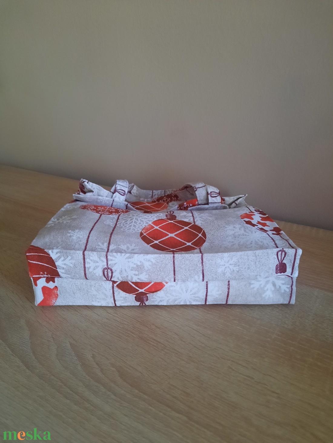 Karácsonyi vászon ajándékszatyor - karácsony - karácsonyi ajándékozás - karácsonyi ajándékcsomagolás - Meska.hu