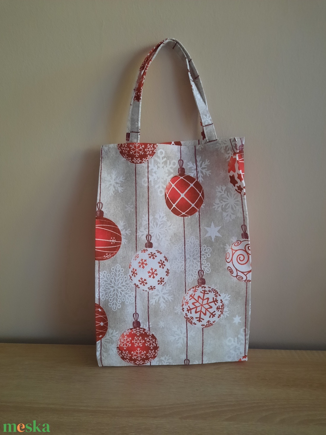 Karácsonyi vászon ajándékszatyor - karácsony - karácsonyi ajándékozás - karácsonyi ajándékcsomagolás - Meska.hu