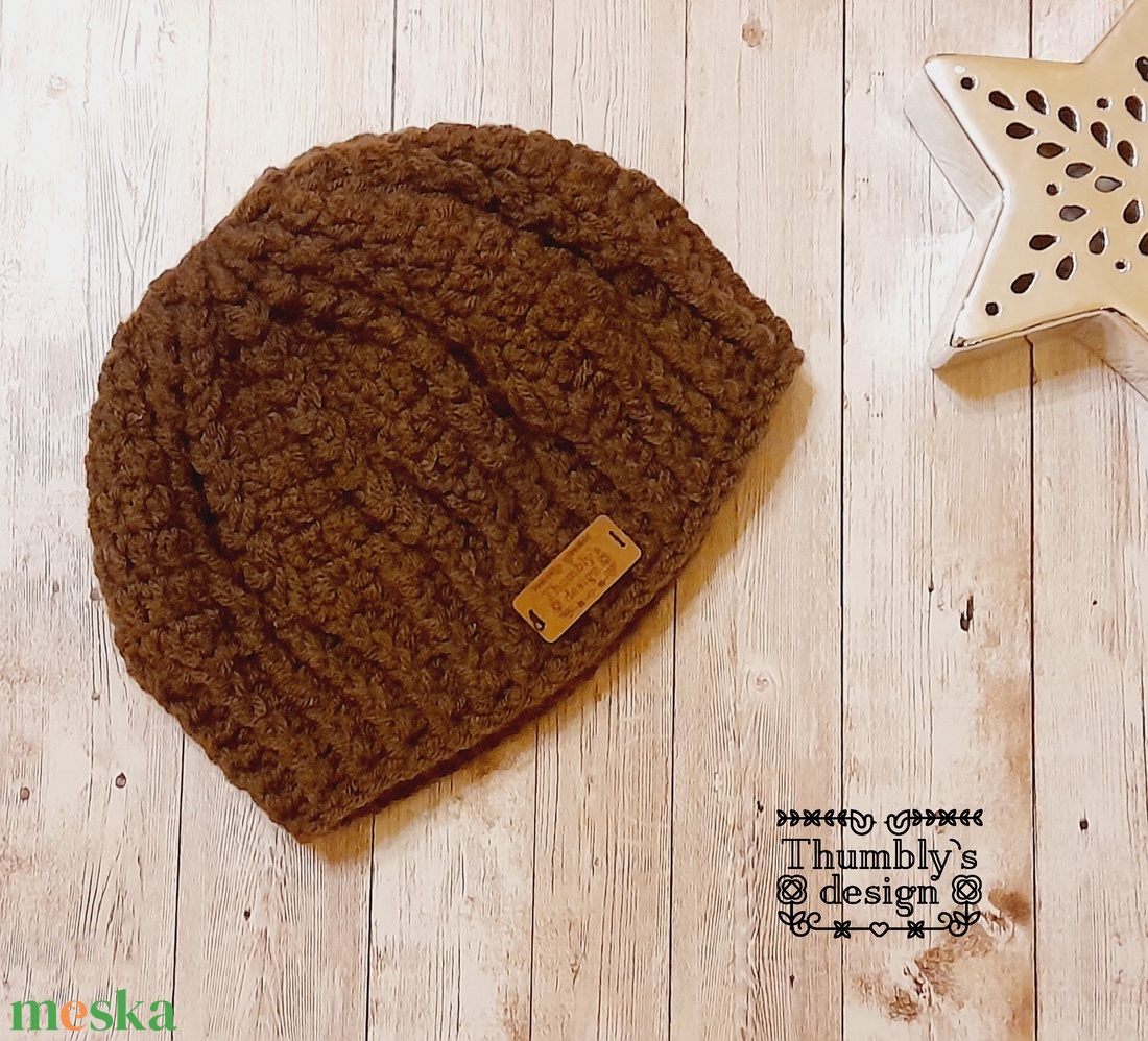 Horgolt téli sapka - ruha & divat - sál, sapka, kendő - sapka - Meska.hu