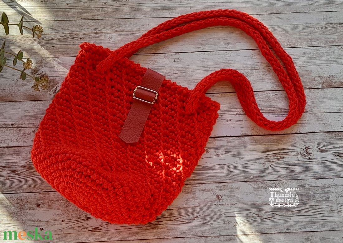 Horgolt crossbody  - táska & tok - kézitáska & válltáska - válltáska - Meska.hu