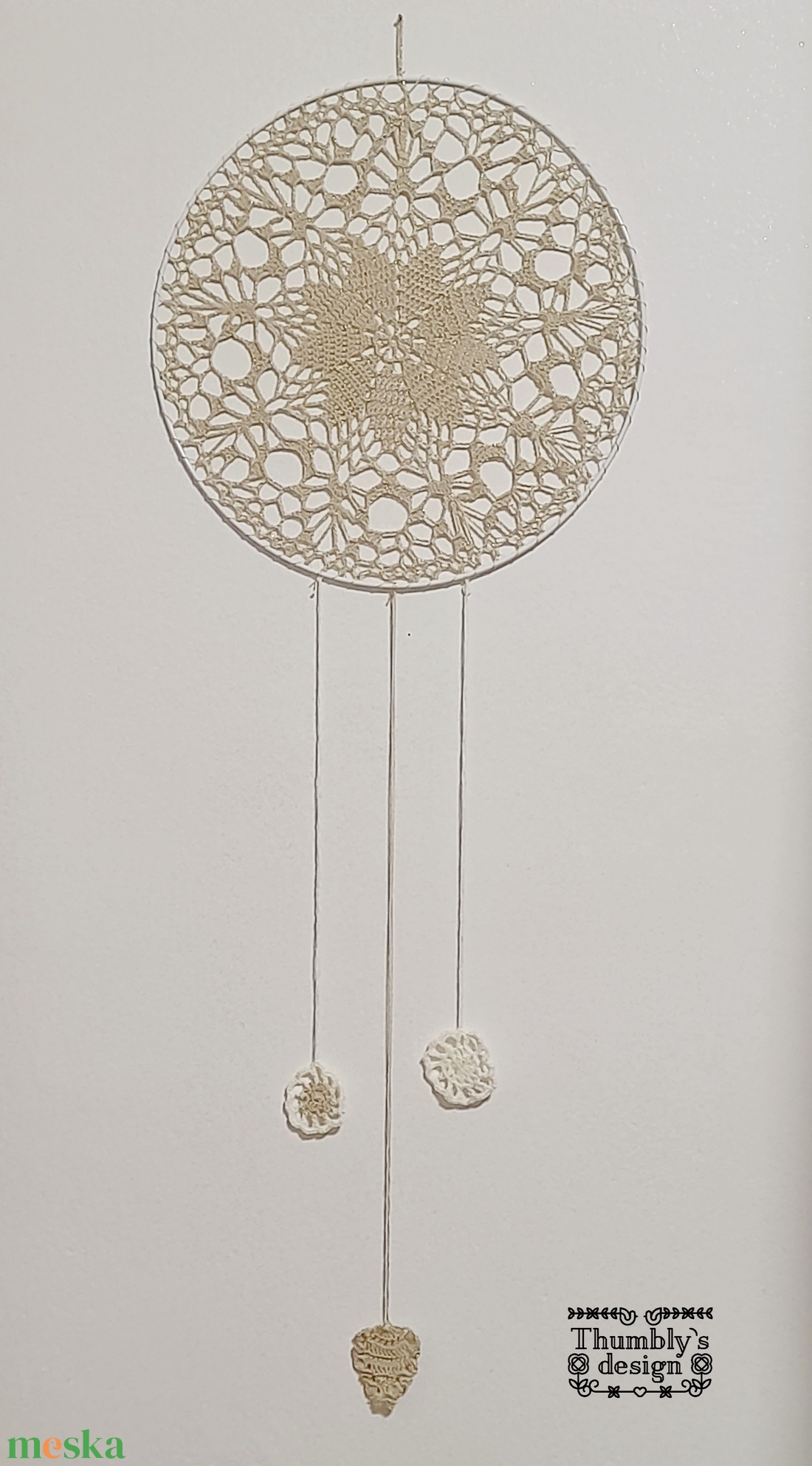 Horgolt fali dekoráció/ Horgolt mandala - otthon & életmód - dekoráció - spiritualitás - mandala - Meska.hu