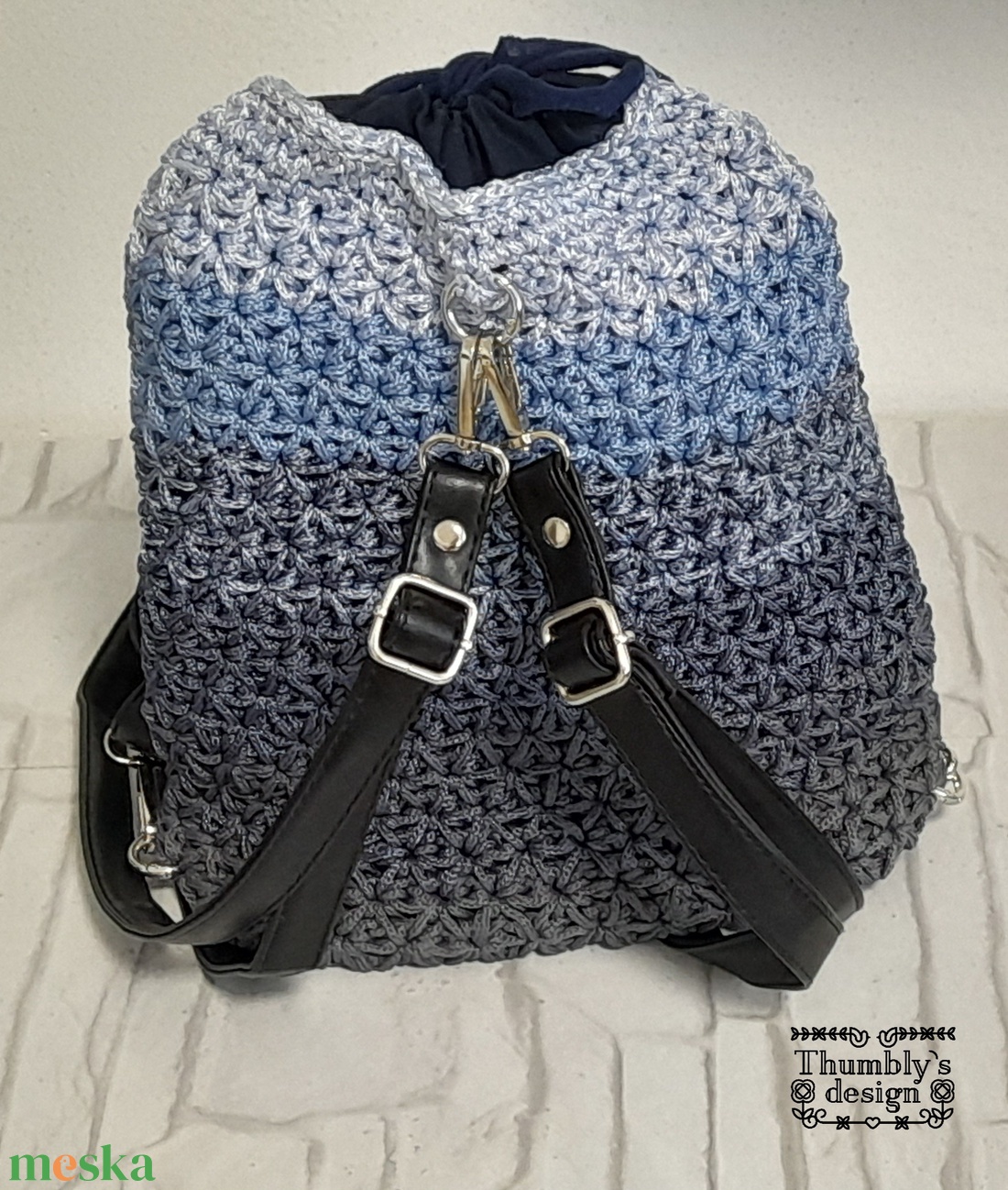 Horgolt hátizsák  - táska & tok - hátizsák - hátizsák - Meska.hu