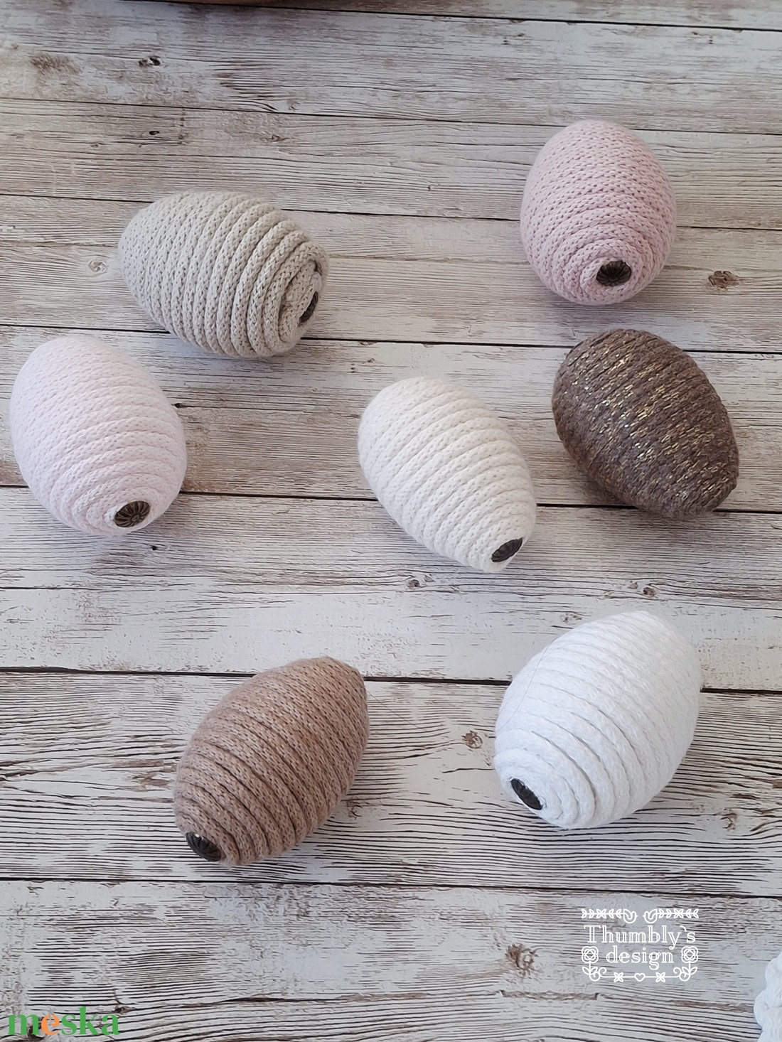 Horgolt húsvéti tojás/  Crochet eastern eggs - ünnepi díszek, dekorációk - húsvéti díszek és dekorációk - húsvéti asztaldíszek - Meska.hu