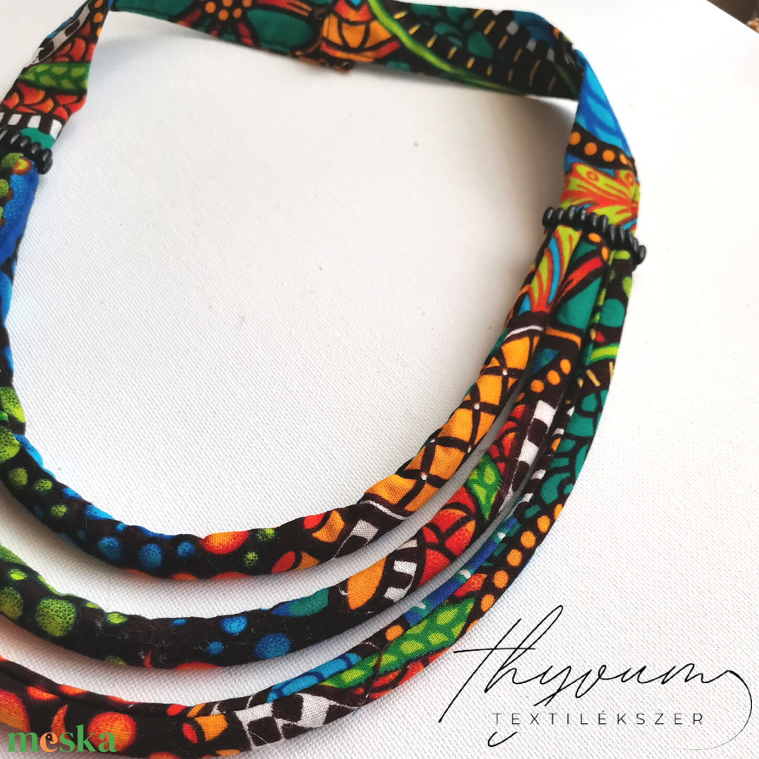 Colors of Africa textilnyakék - ékszer - nyaklánc - statement nyaklánc - Meska.hu Colors of Africa textilnyakék - ékszer - nyaklánc - statement nyaklánc - Meska.hu