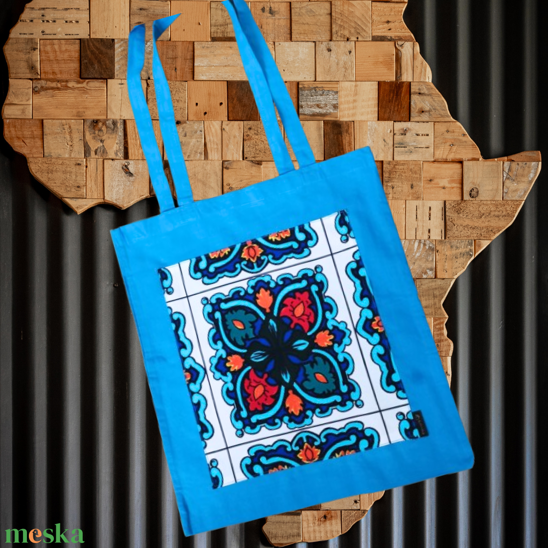 Színes vászontáska afrikai textillel- Csempevirág - táska & tok - bevásárlás & shopper táska - shopper, textiltáska, szatyor - Meska.hu Színes vászontáska afrikai textillel- Csempevirág - táska & tok - bevásárlás & shopper táska - shopper, textiltáska, szatyor - Meska.hu