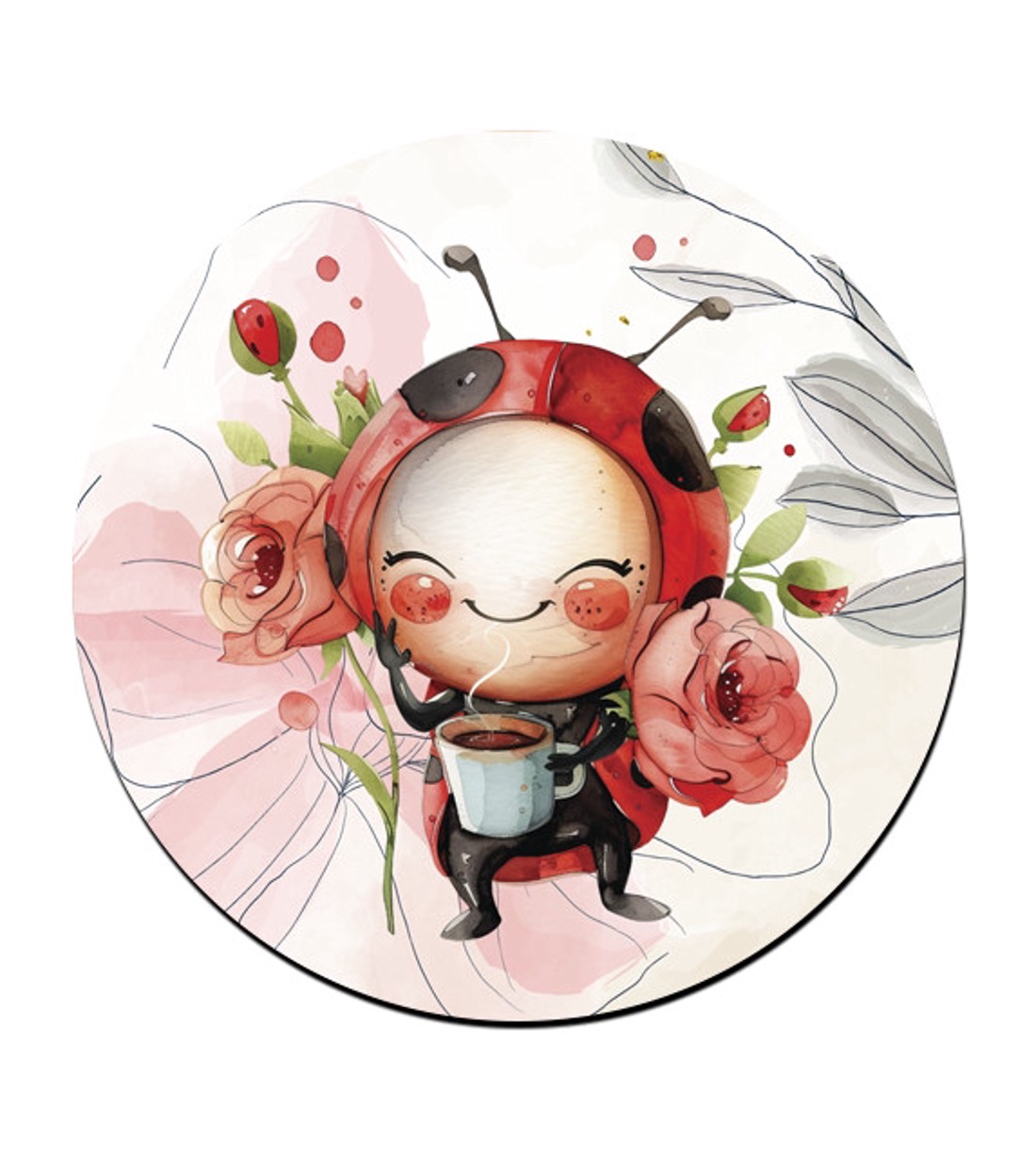 6 db cuki katicás kör alakú alátét szett (#18) -  - Meska.hu