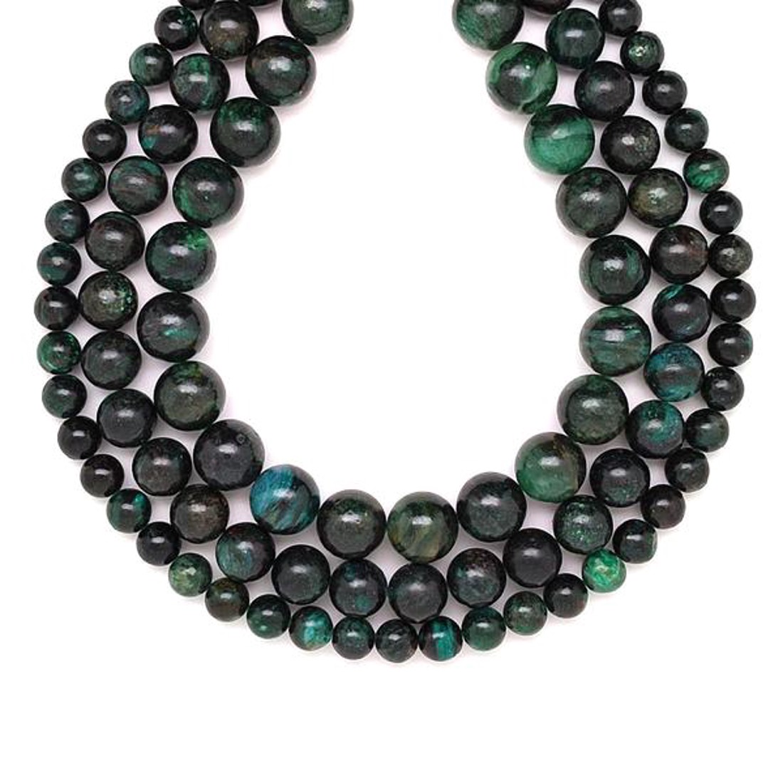 Mika szinezett zöld golyó A 6-7mm  ékszerkészítő alapanyag (füzér) - kellékek & szerszámok - ásvány alapanyag - ásványfüzér - Meska.hu