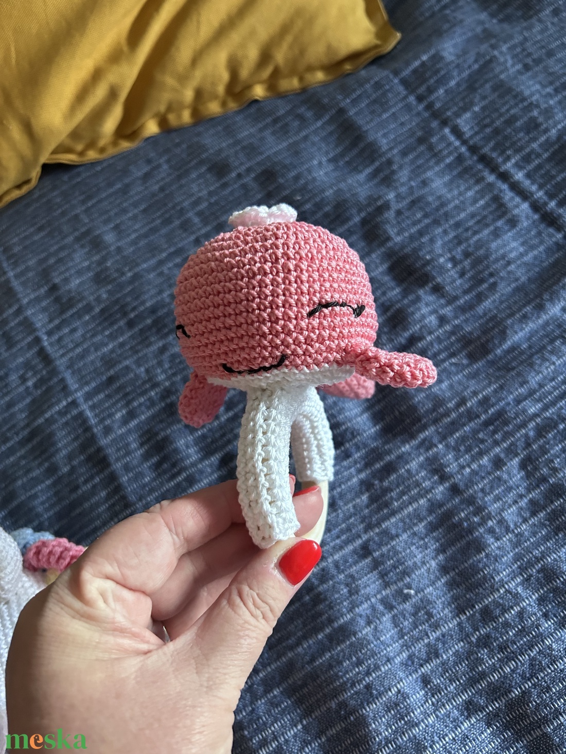 Bálna csörgő - játék & sport - 3 éves kor alattiaknak - csörgő - Meska.hu