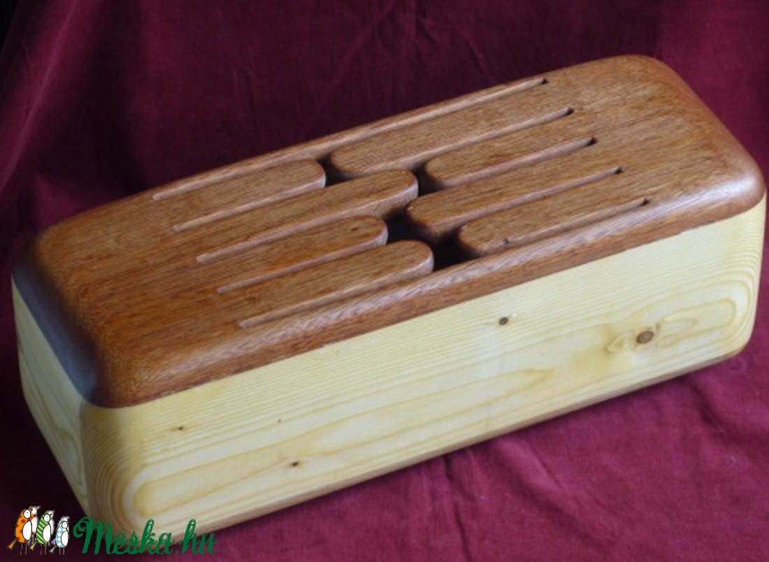 Búgóbarna nyelvesdob fadob Tongue drum hangmintával -  - Meska.hu