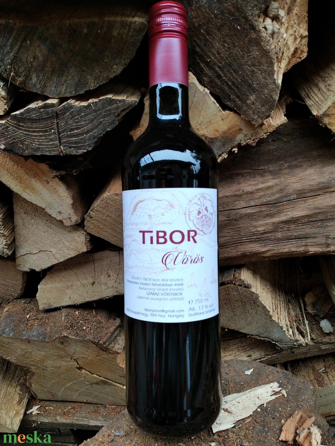 Tibor Pince - Vörös 2019 - élelmiszer - gasztro ajándékcsomag - Meska.hu