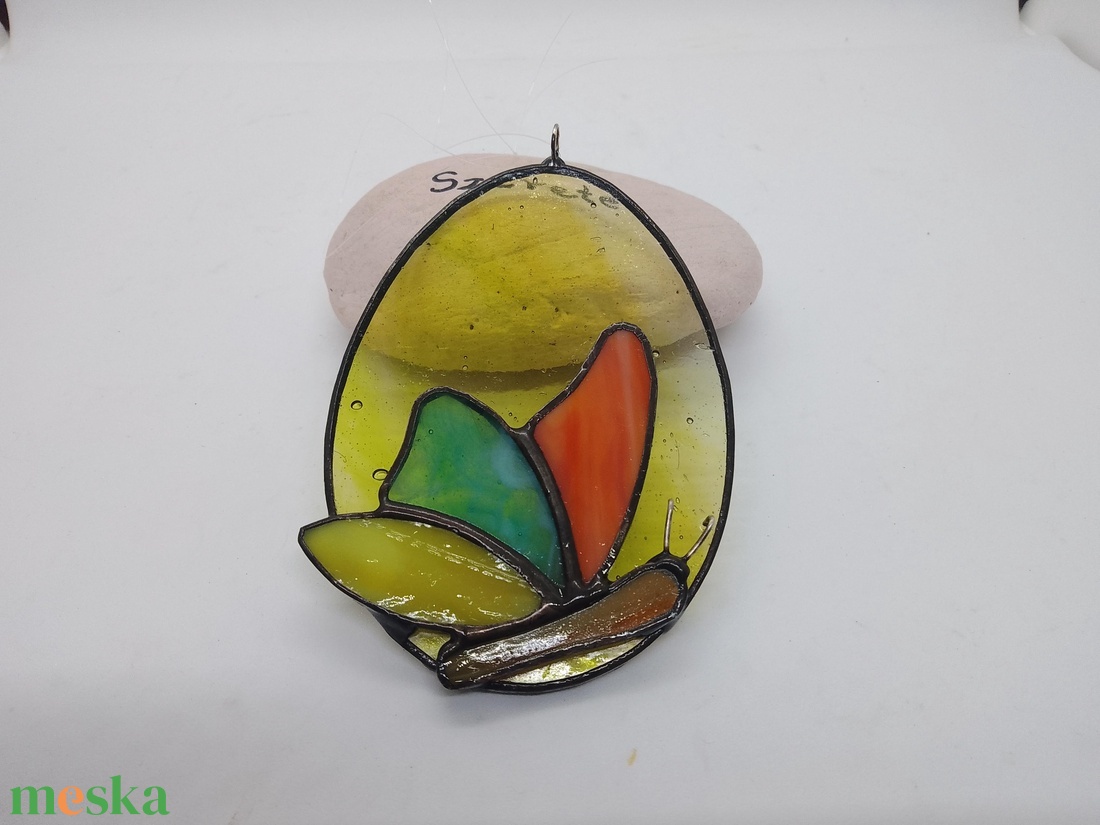 TIFFANY HÚSVÉTI TOJÁS - A színes üveg varázsa - otthon & életmód - dekoráció - ajtó- és ablak dekoráció - ablakdísz - Meska.hu