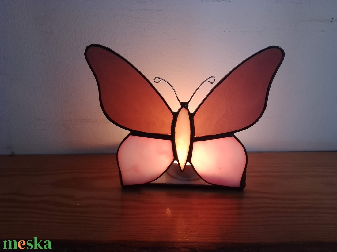 ÓRIÁS PILLANGÓ tiffany mécsestartó - azoknak, akik készen állnak kibontani a szárnyaikat  - otthon & életmód - gyertya, illat, aroma - mécses és mécsestartó - Meska.hu
