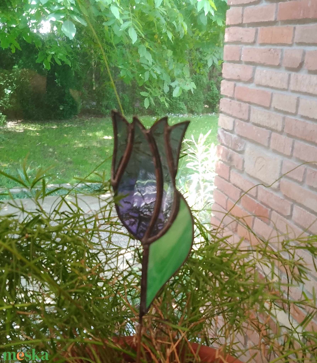 Tulipán TIFFANY beszúrós cserépdísz Nőnapra - otthon & életmód - dekoráció - Meska.hu