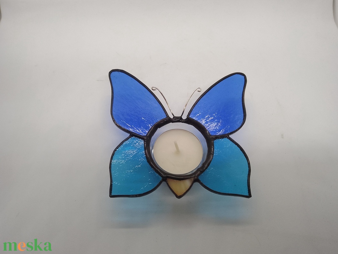 ÓRIÁS PILLANGÓ tiffany mécsestartó - azoknak, akik készen állnak kibontani a szárnyaikat  - otthon & életmód - gyertya, illat, aroma - mécses és mécsestartó - Meska.hu