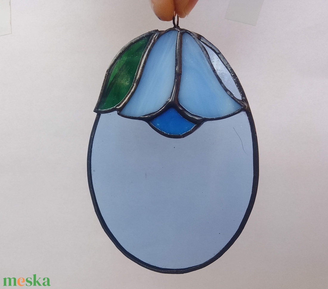 TIFFANY HÚSVÉTI TOJÁS - A színes üveg varázsa - ünnepi díszek, dekorációk - húsvéti díszek és dekorációk - húsvéti ablakdíszek - Meska.hu