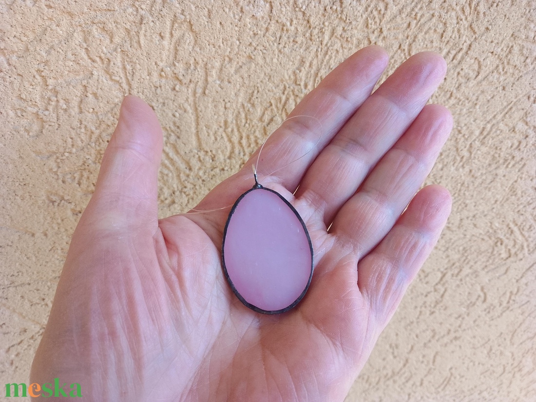 Apró,  színes, minimalista húsvéti tiffany tojáskák. - ünnepi díszek, dekorációk - húsvéti díszek és dekorációk - húsvéti tojásfadíszek - Meska.hu