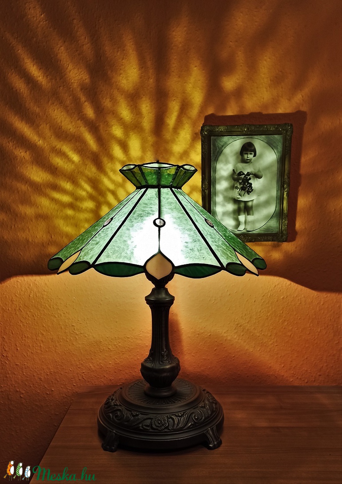 Tiffany asztali lámpa. 55 cm magas. - otthon & lakás - lámpa - asztali lámpa - Meska.hu