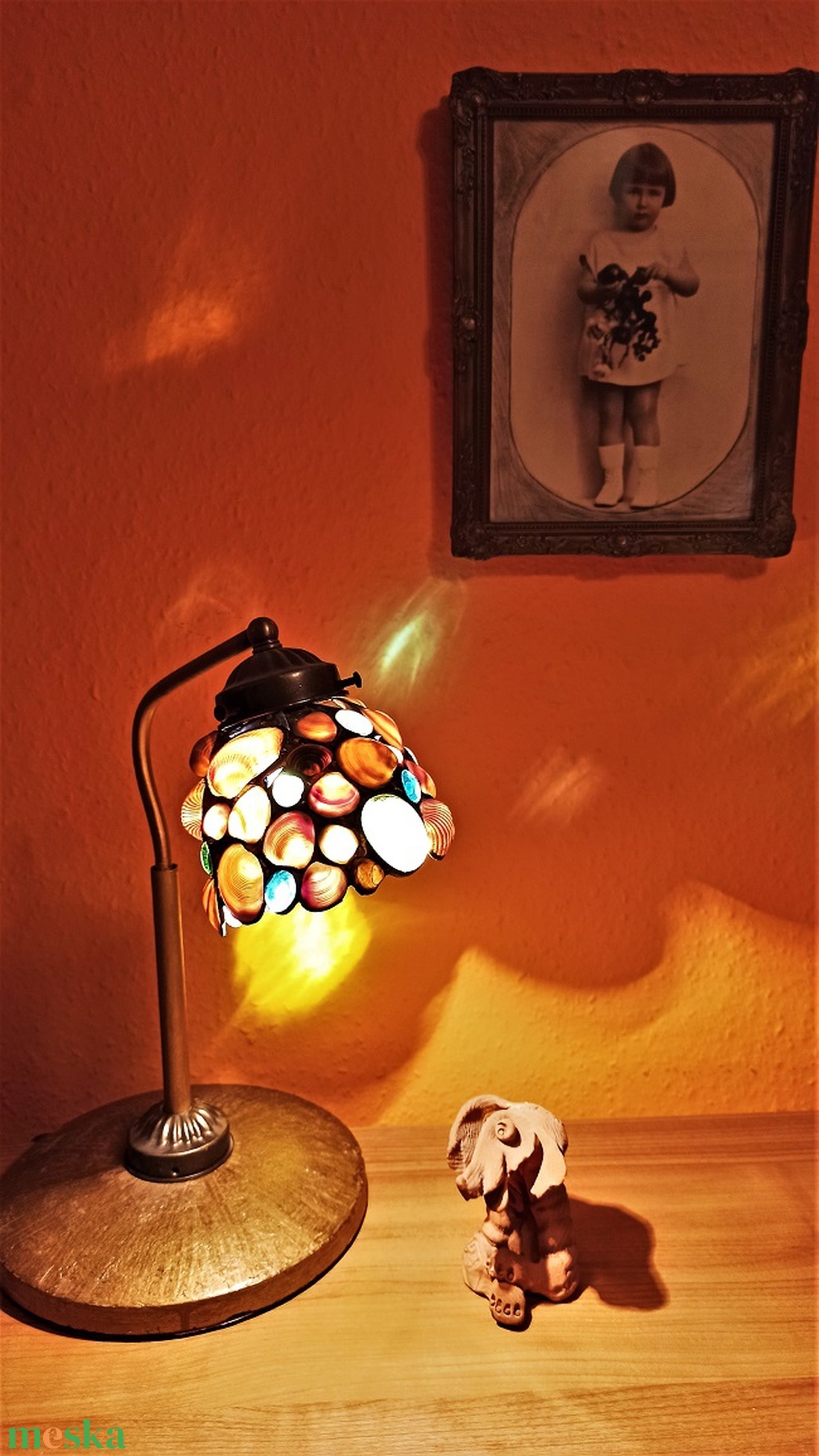 Tiffany lámpa. 36 cm magas. - otthon & lakás - lámpa - hangulatlámpa - Meska.hu