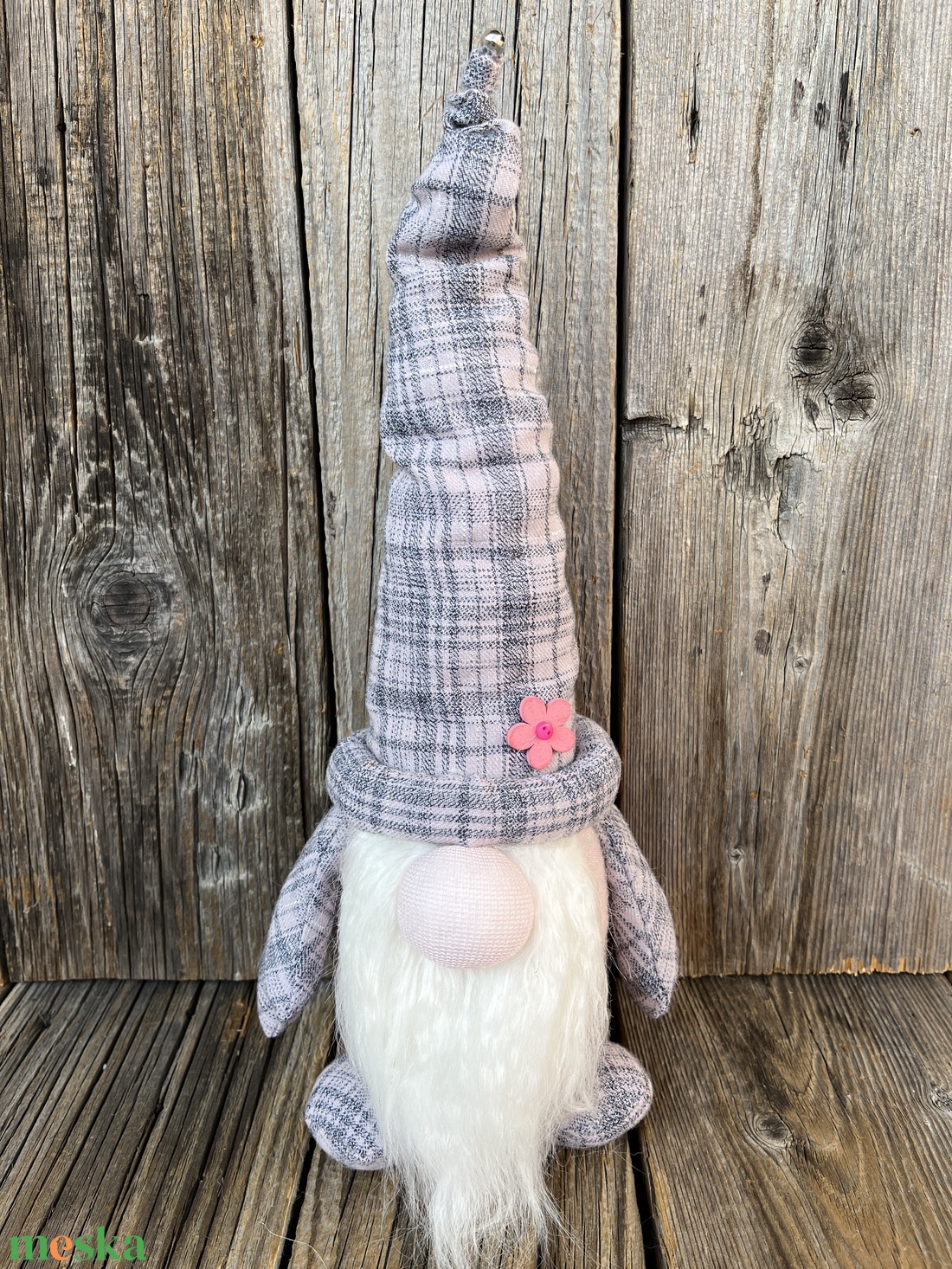 Kockás sapkás manó - otthon & életmód - dekoráció - manók - Meska.hu