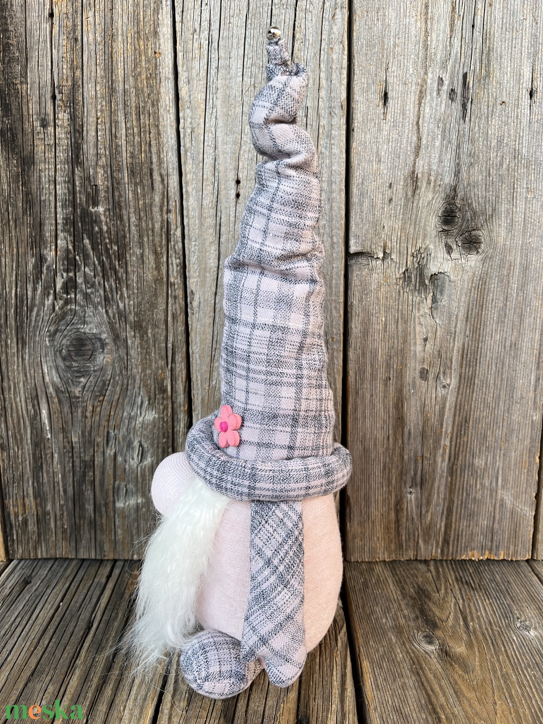 Kockás sapkás manó - otthon & életmód - dekoráció - manók - Meska.hu