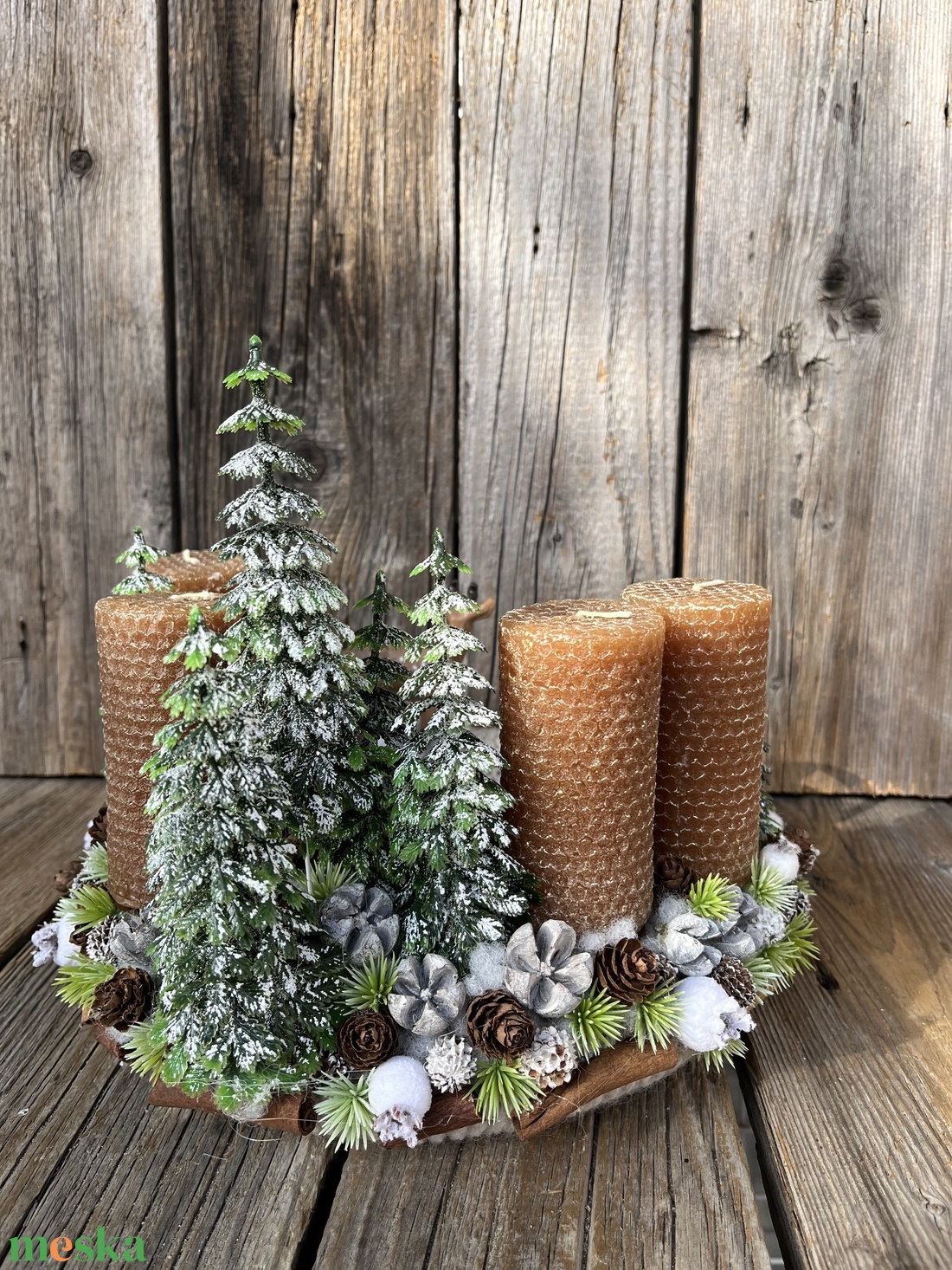 Téli erdei őzikés adventi koszorú - karácsony - adventi díszek - adventi koszorú - Meska.hu Téli erdei őzikés adventi koszorú - karácsony - adventi díszek - adventi koszorú - Meska.hu