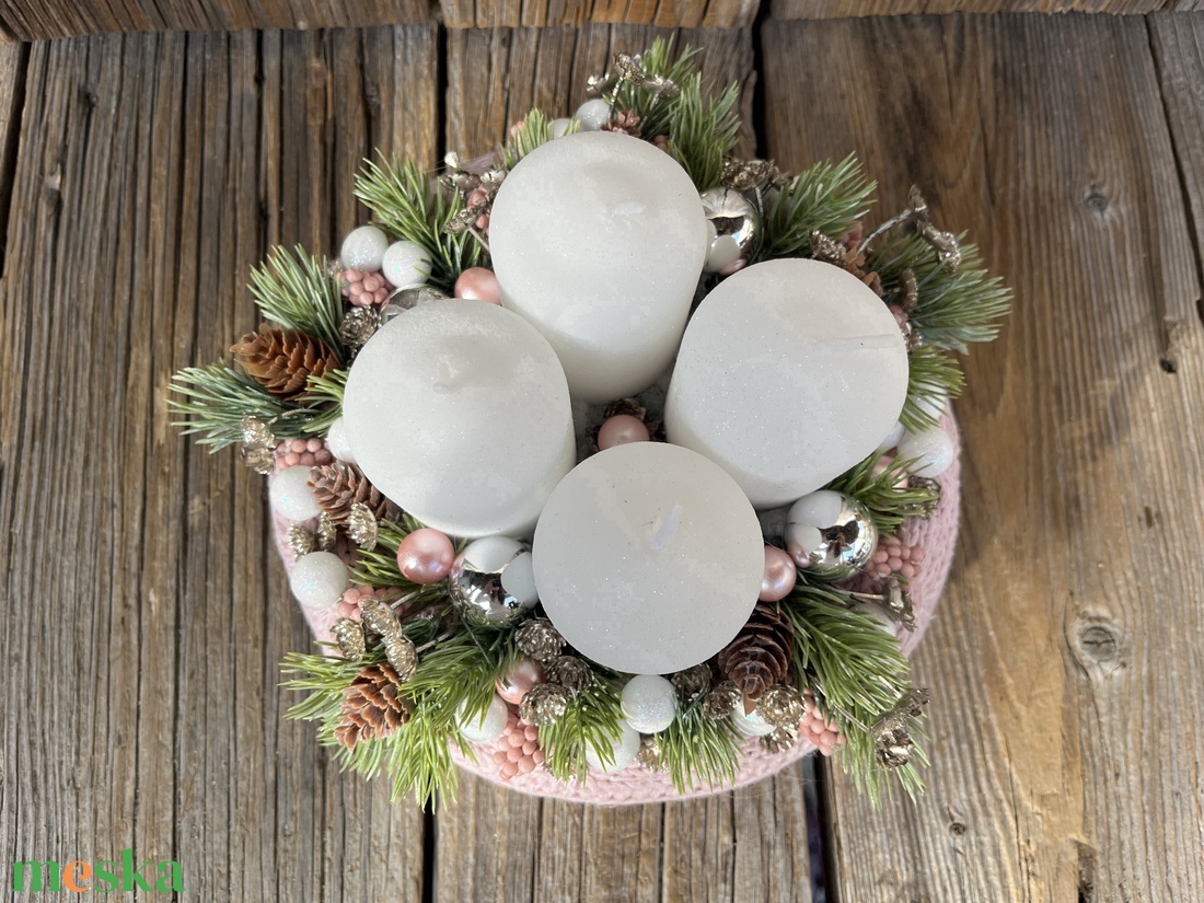 Rózsaszín adventi koszorú - karácsony - adventi díszek - adventi koszorú - Meska.hu Rózsaszín adventi koszorú - karácsony - adventi díszek - adventi koszorú - Meska.hu