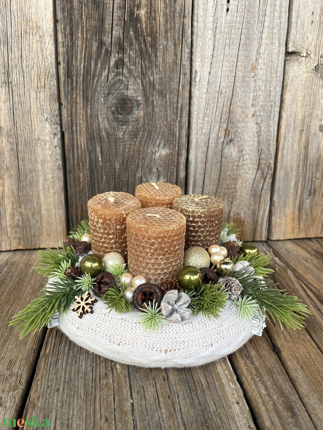 Natúr színű adventi koszorú - karácsony - adventi díszek - adventi koszorú - Meska.hu Natúr színű adventi koszorú - karácsony - adventi díszek - adventi koszorú - Meska.hu