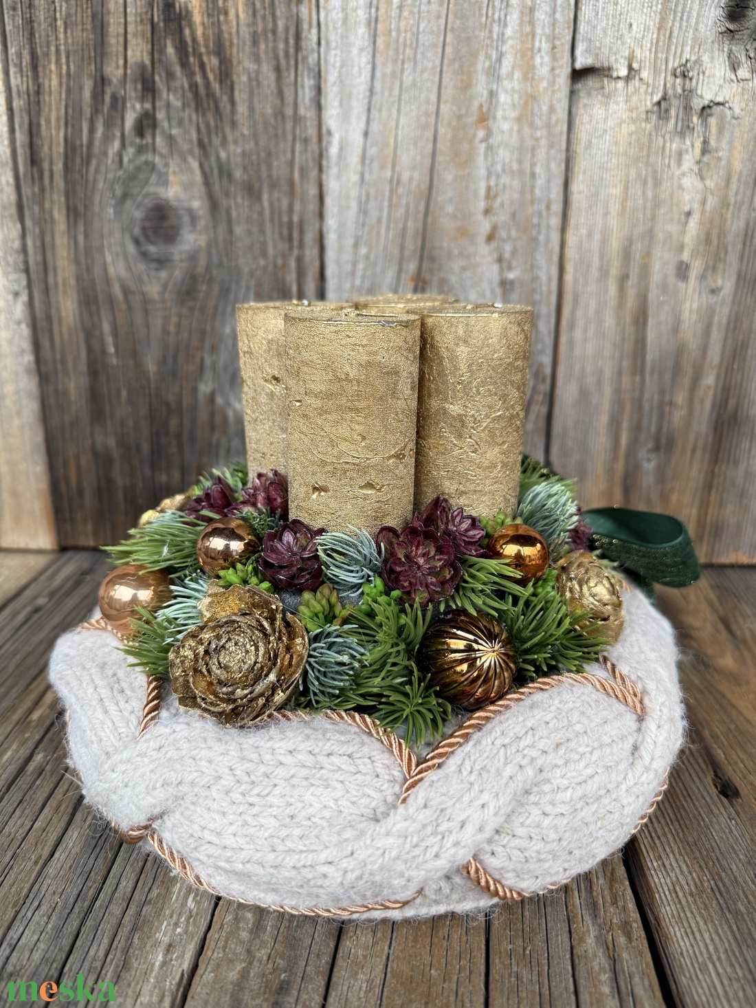 Adventi koszorú - karácsony - adventi díszek - adventi koszorú - Meska.hu