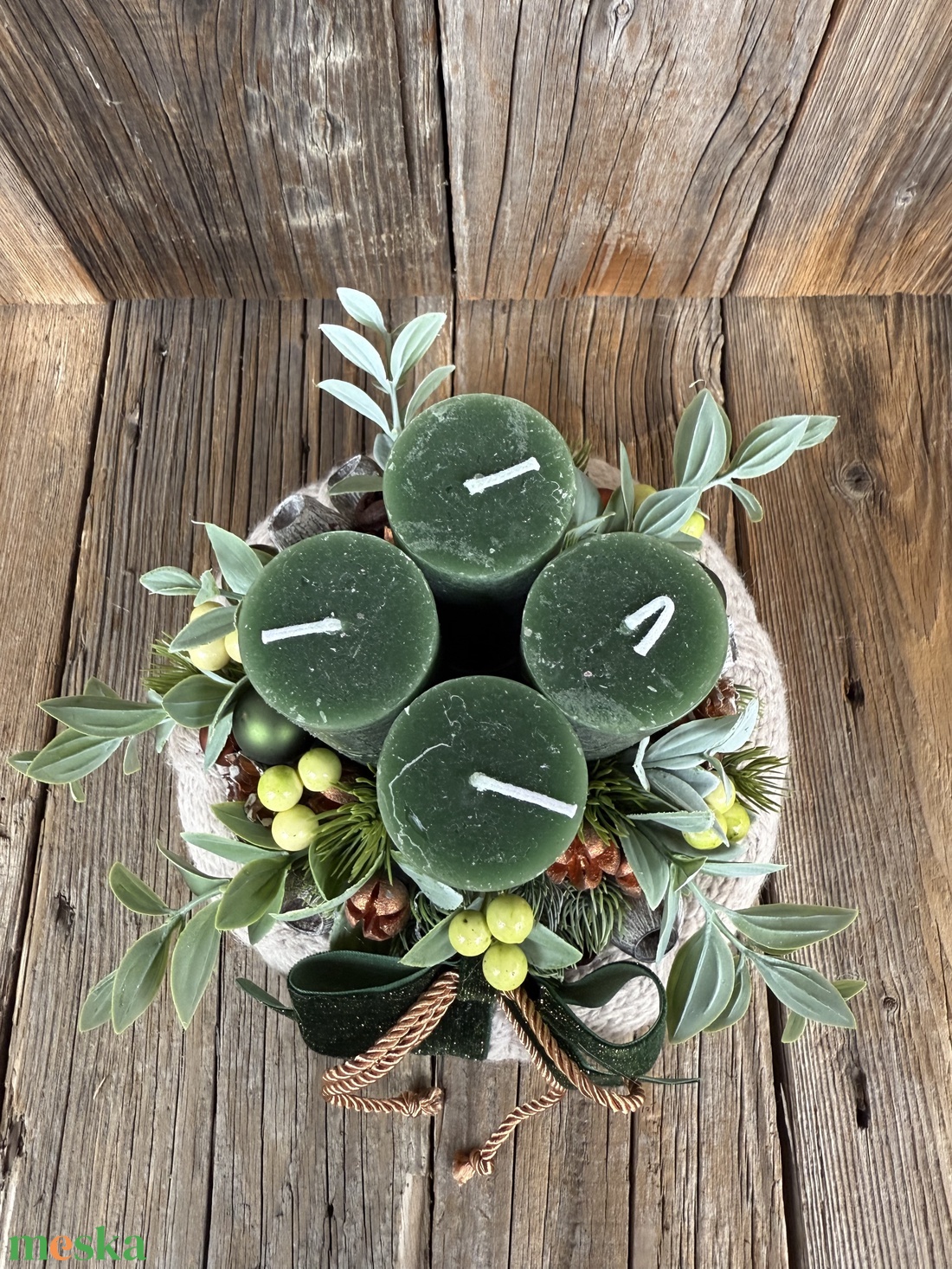 Adventi koszorú - karácsony - adventi díszek - adventi koszorú - Meska.hu