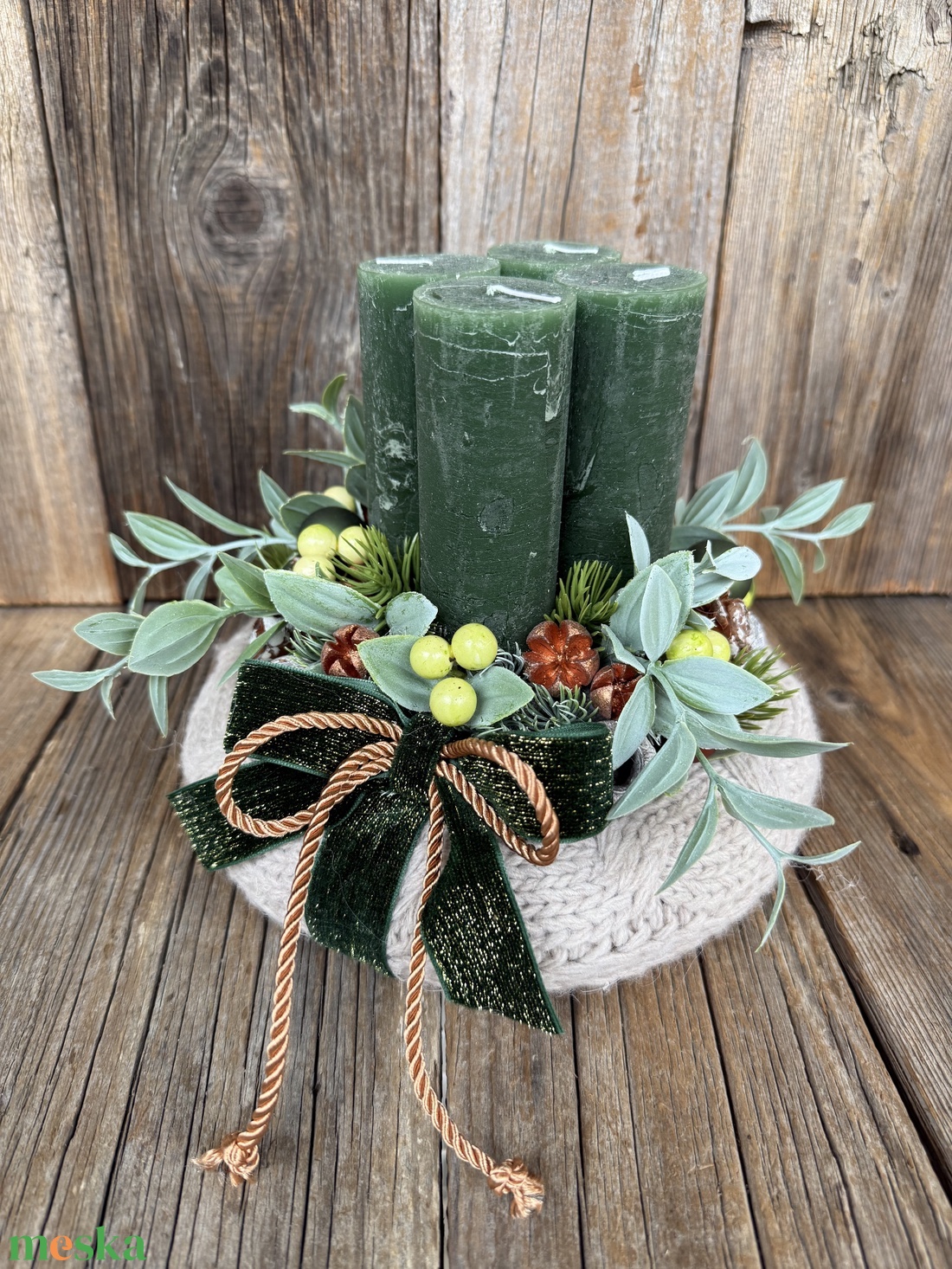 Adventi koszorú - karácsony - adventi díszek - adventi koszorú - Meska.hu