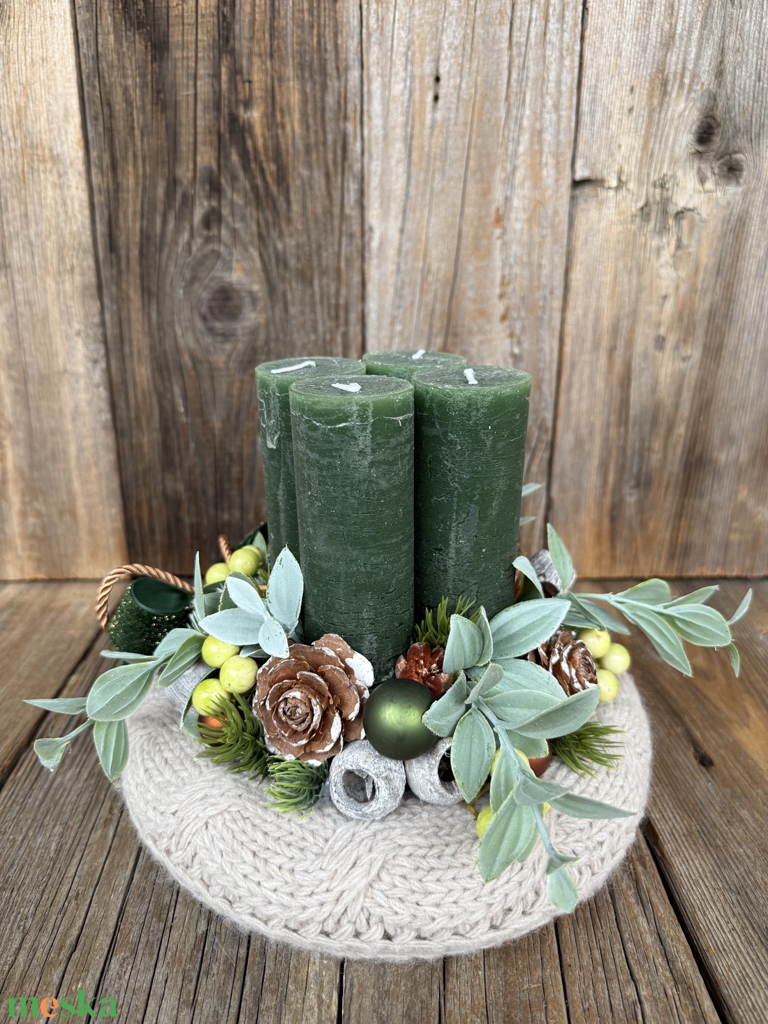 Adventi koszorú - karácsony - adventi díszek - adventi koszorú - Meska.hu