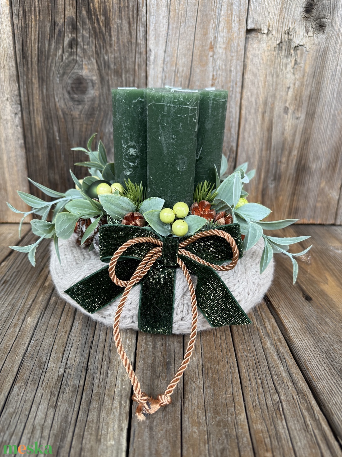 Adventi koszorú - karácsony - adventi díszek - adventi koszorú - Meska.hu