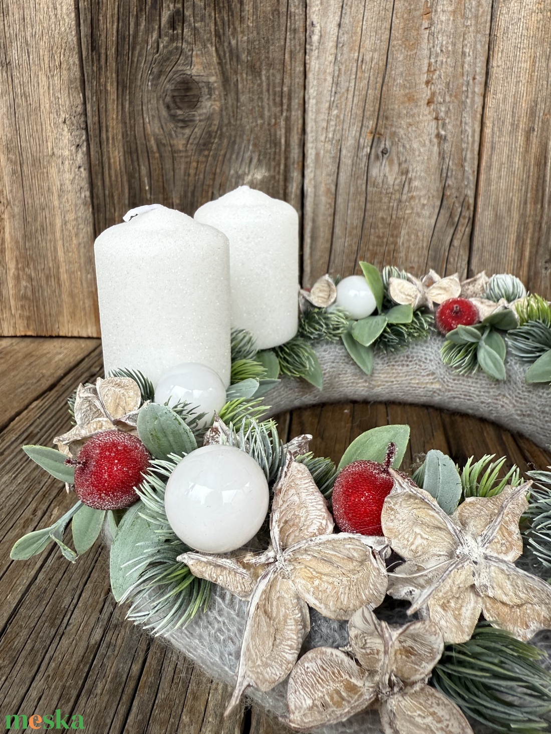 Adventi koszorú - karácsony - adventi díszek - adventi koszorú - Meska.hu