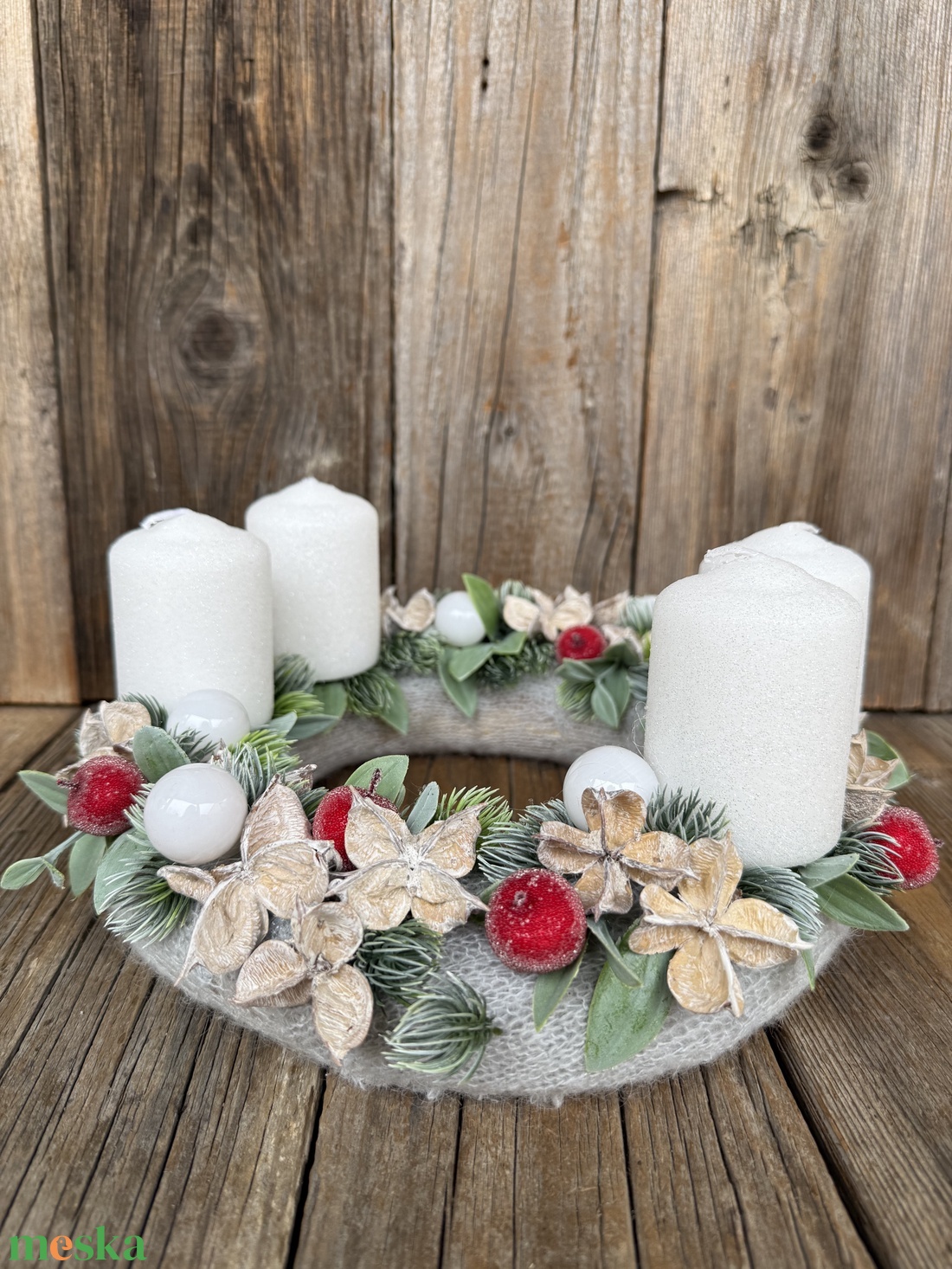 Adventi koszorú - karácsony - adventi díszek - adventi koszorú - Meska.hu
