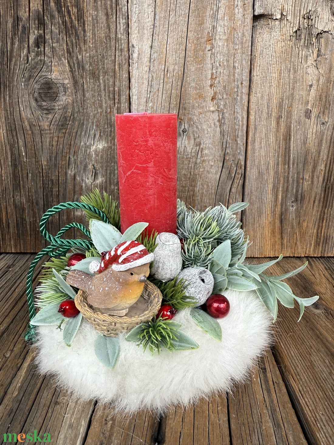 Karácsonyi asztaldísz - karácsony - karácsonyi lakásdekoráció - karácsonyi lakásdíszek - Meska.hu