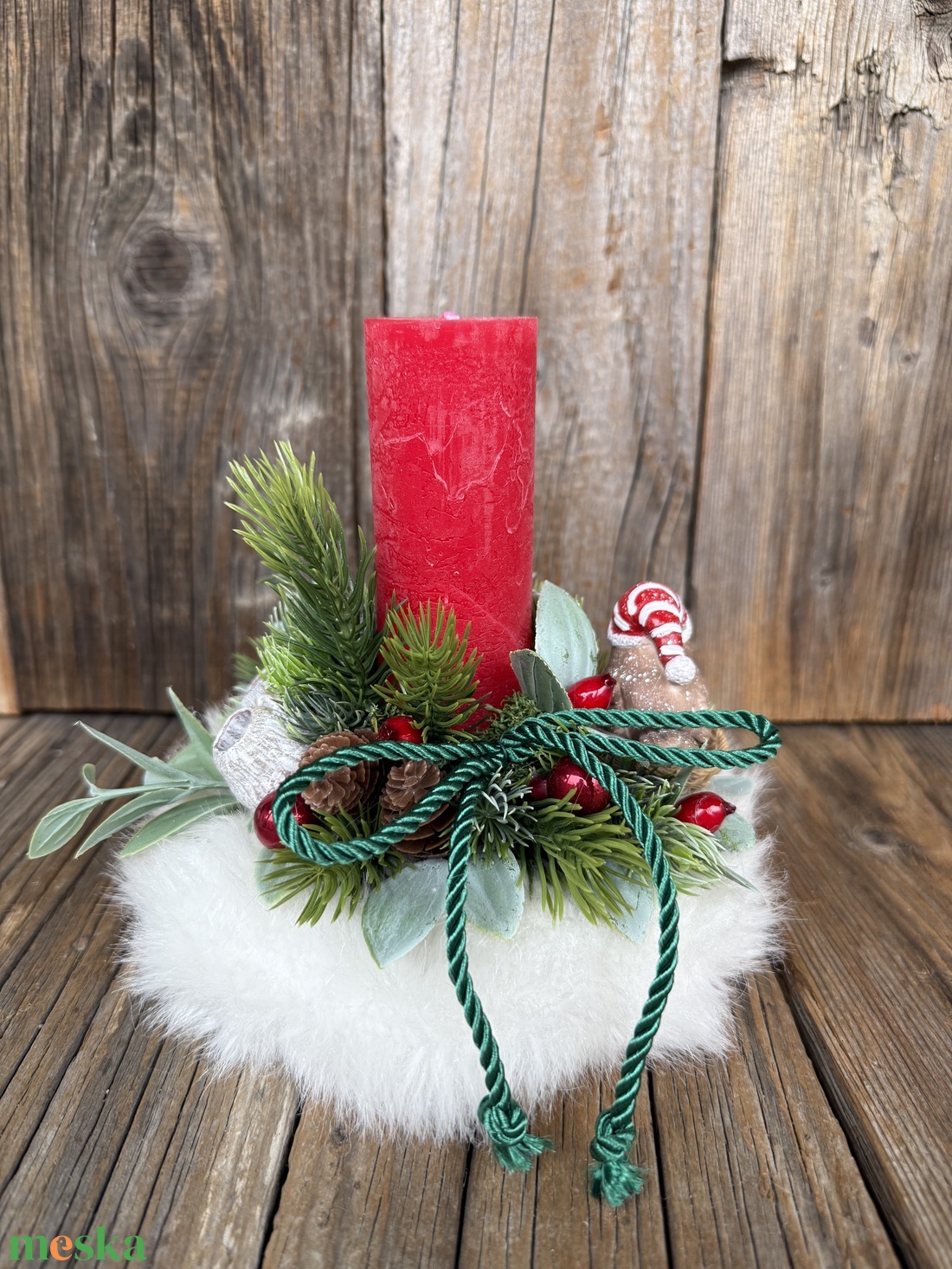 Karácsonyi asztaldísz - karácsony - karácsonyi lakásdekoráció - karácsonyi lakásdíszek - Meska.hu
