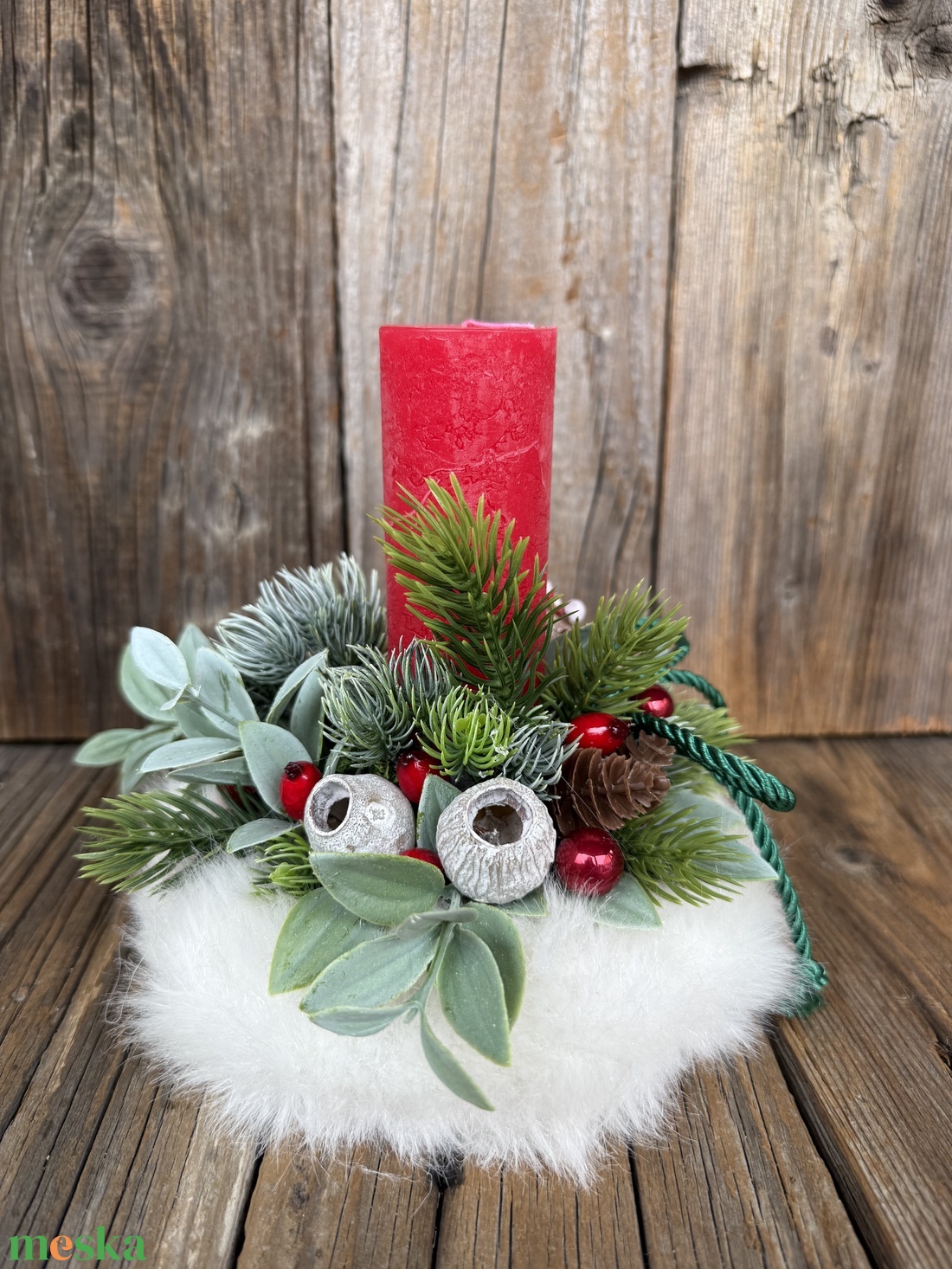 Karácsonyi asztaldísz - karácsony - karácsonyi lakásdekoráció - karácsonyi lakásdíszek - Meska.hu