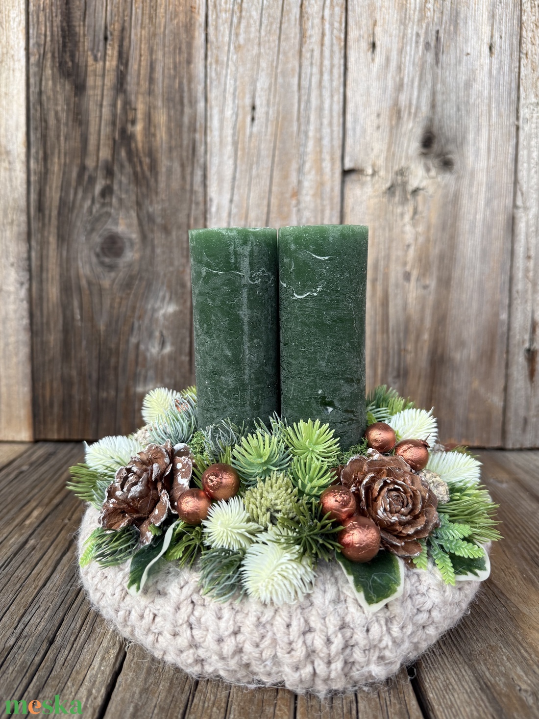 Adventi koszorú - karácsony - adventi díszek - adventi koszorú - Meska.hu