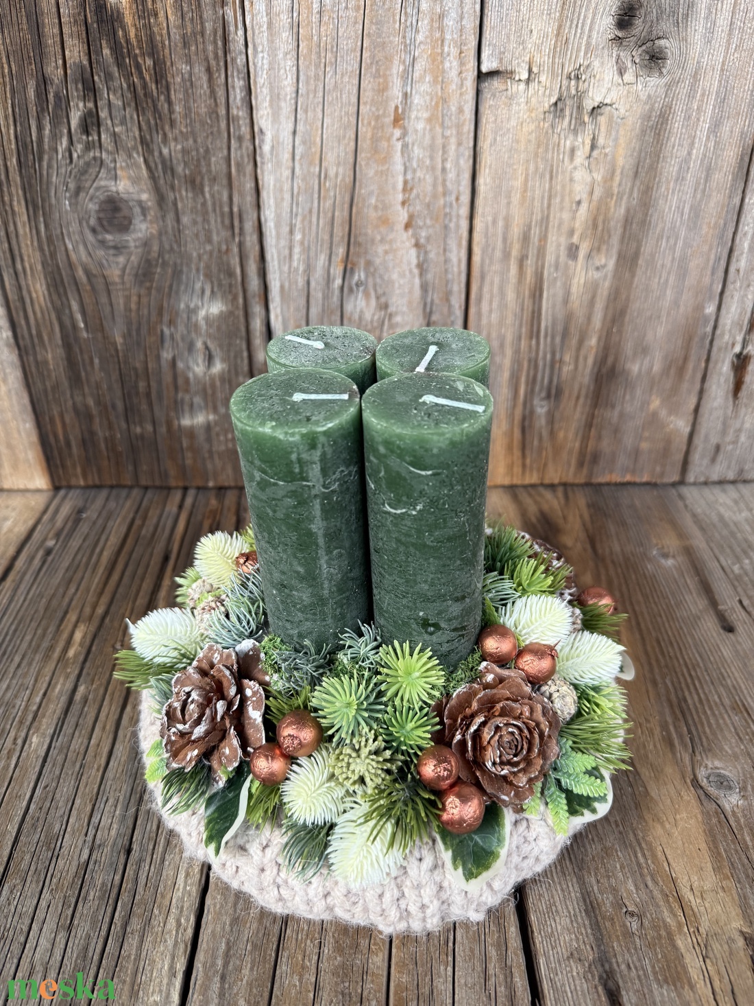 Adventi koszorú - karácsony - adventi díszek - adventi koszorú - Meska.hu