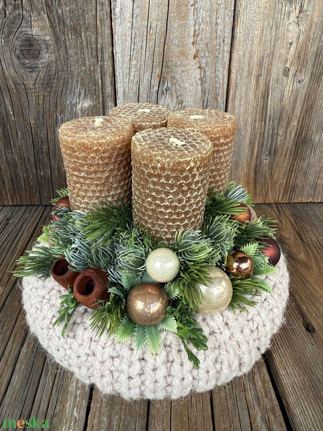 Adventi koszorú - karácsony - adventi díszek - adventi koszorú - Meska.hu