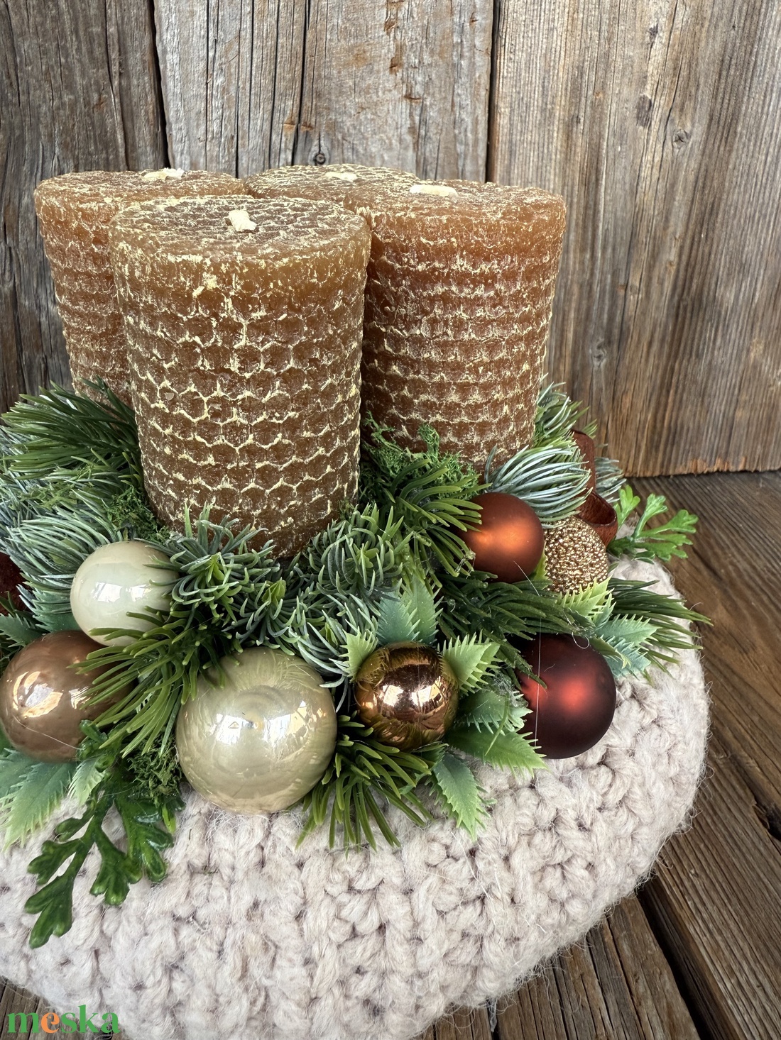 Adventi koszorú - karácsony - adventi díszek - adventi koszorú - Meska.hu