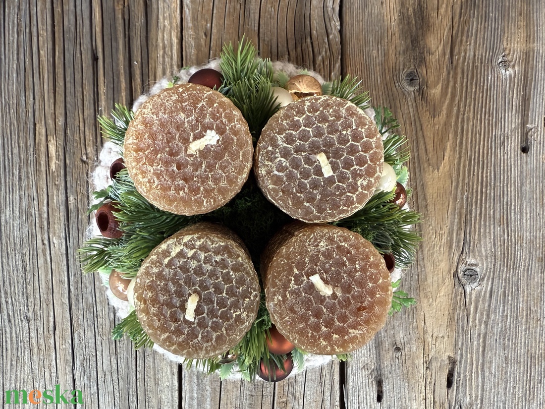 Adventi koszorú - karácsony - adventi díszek - adventi koszorú - Meska.hu