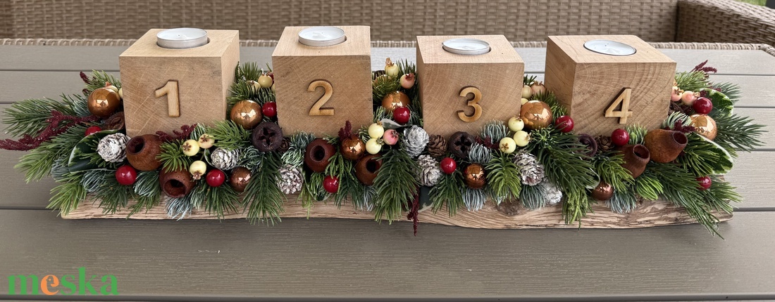 Adventi dísz - karácsony - adventi díszek - adventi koszorú - Meska.hu