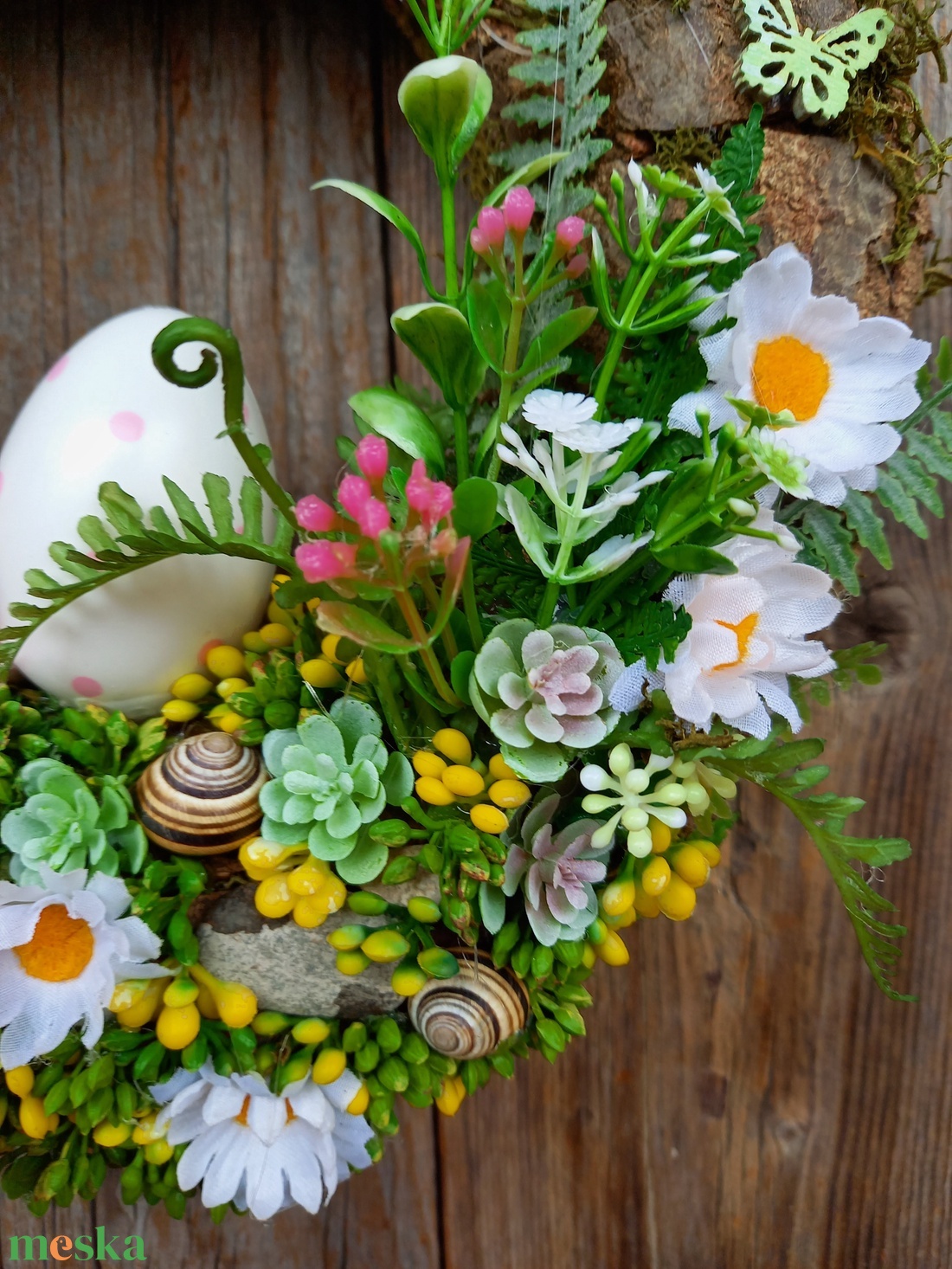 Húsvéti ajtókopogtató - otthon & életmód - dekoráció - ajtó- és ablak dekoráció - ajtódísz & kopogtató - Meska.hu