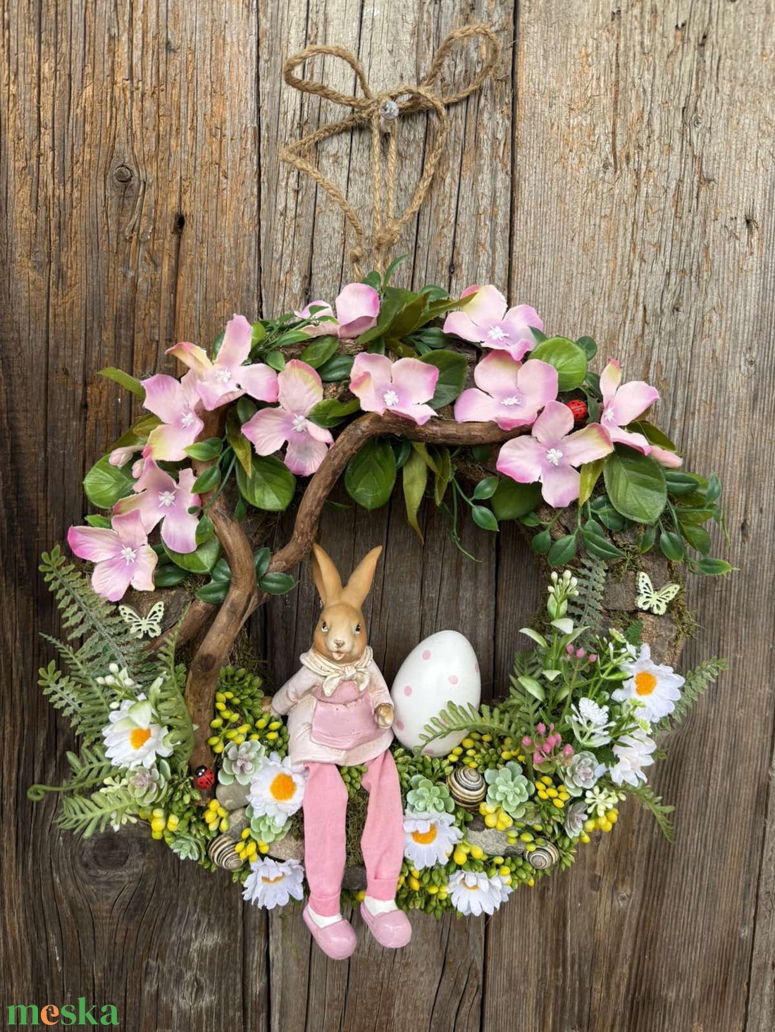 Húsvéti ajtókopogtató - otthon & életmód - dekoráció - ajtó- és ablak dekoráció - ajtódísz & kopogtató - Meska.hu