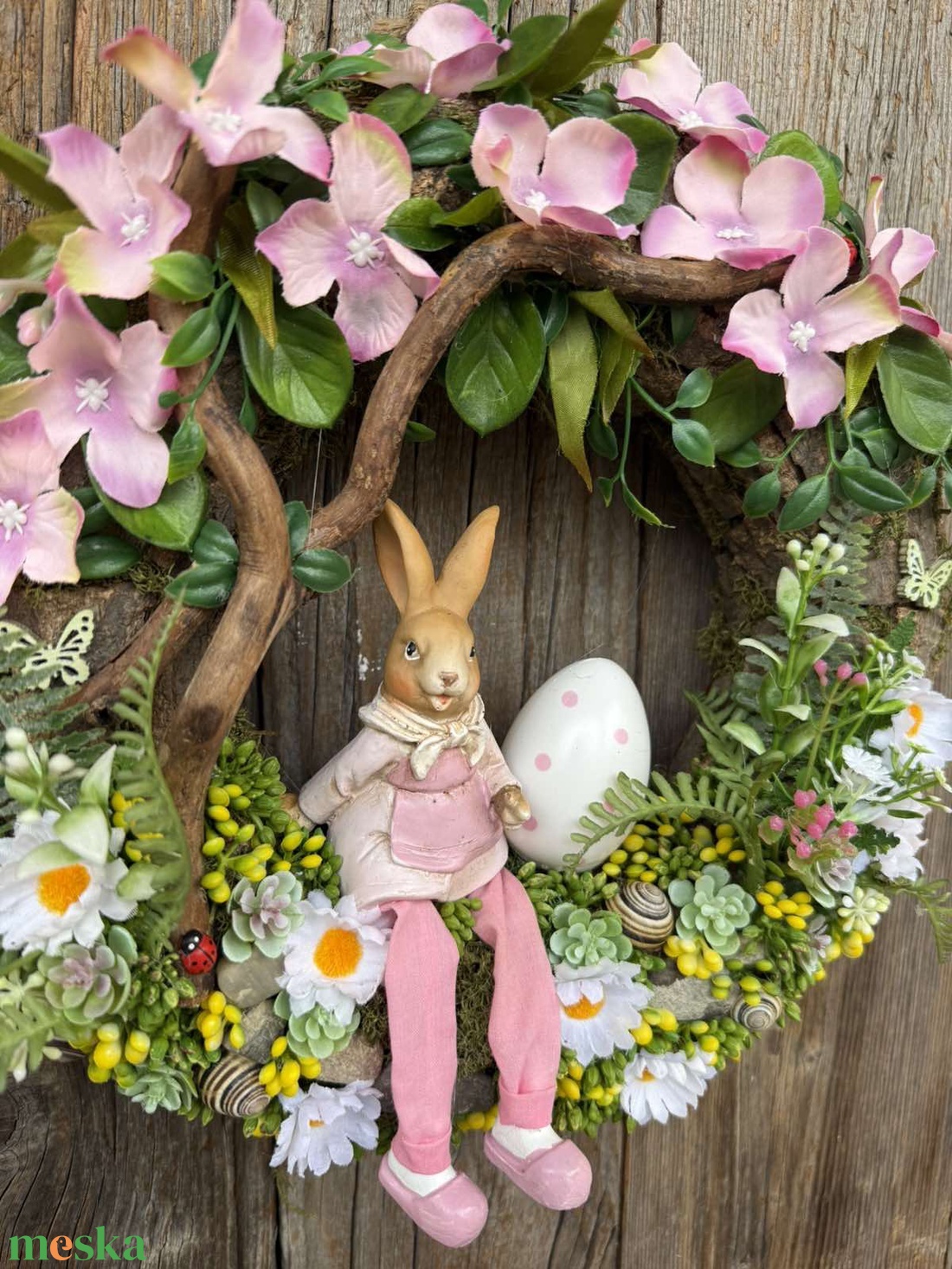 Húsvéti ajtókopogtató - otthon & életmód - dekoráció - ajtó- és ablak dekoráció - ajtódísz & kopogtató - Meska.hu