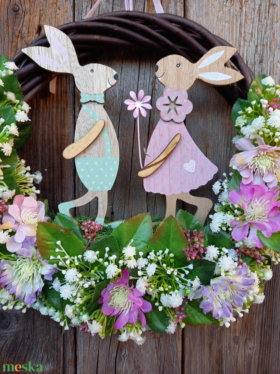Húsvéti ajtókopogtató - otthon & életmód - dekoráció - ajtó- és ablak dekoráció - ajtódísz & kopogtató - Meska.hu