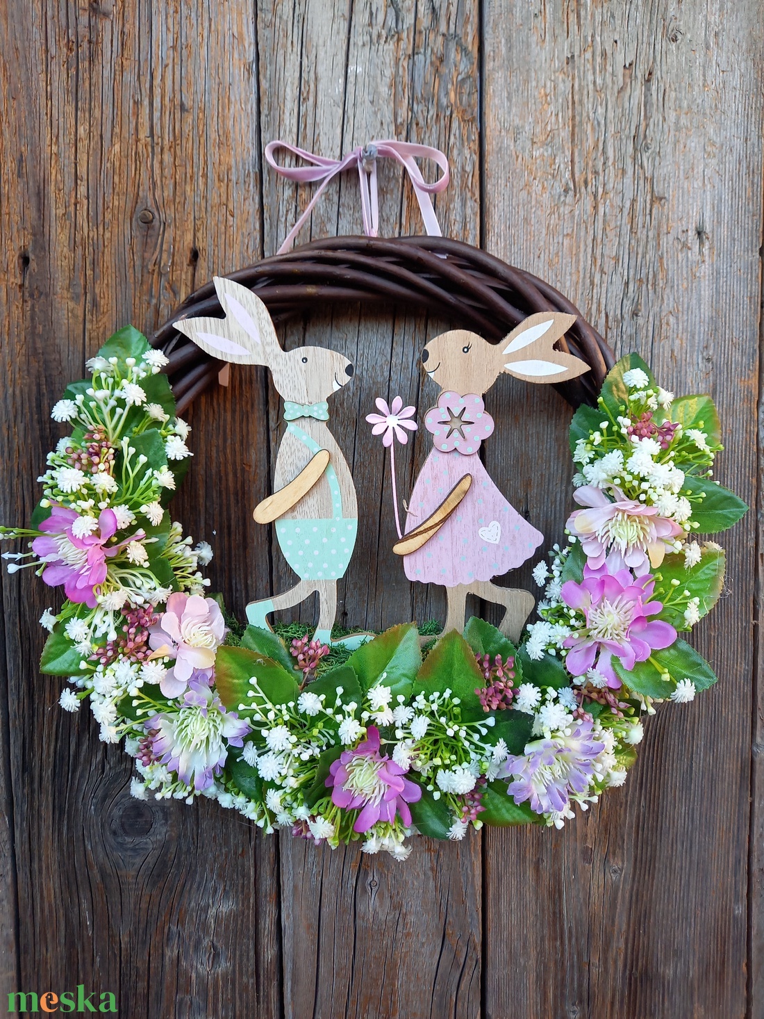 Húsvéti ajtókopogtató - otthon & életmód - dekoráció - ajtó- és ablak dekoráció - ajtódísz & kopogtató - Meska.hu