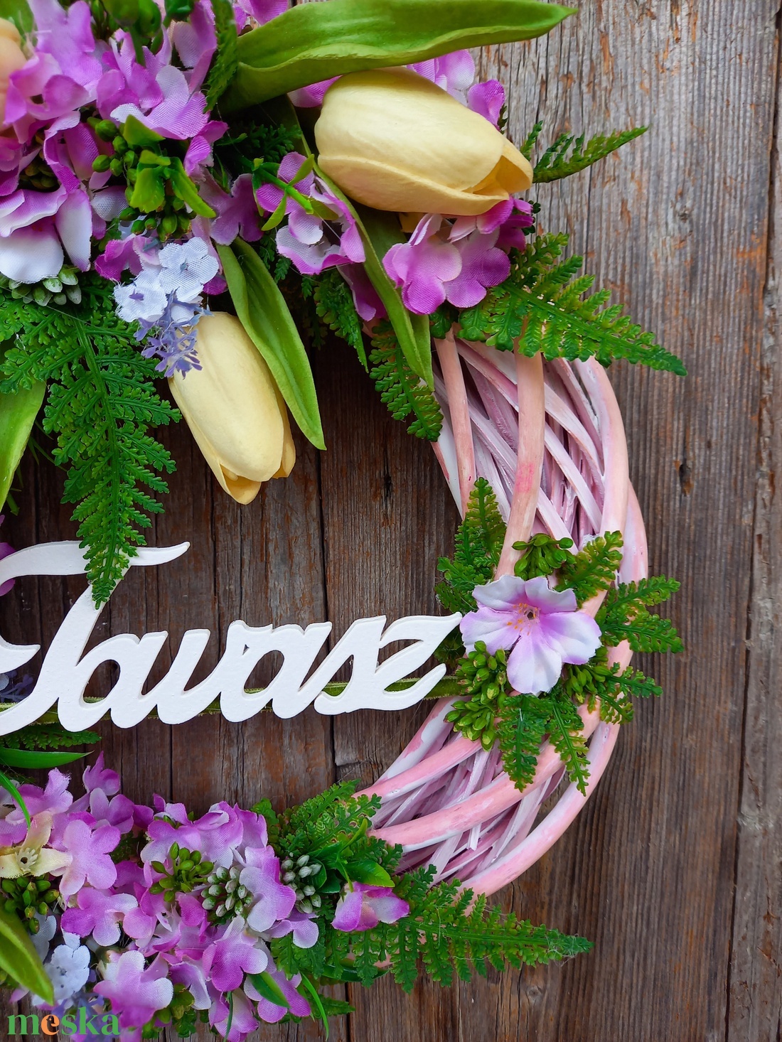 Tavaszi ajtókopogtató - otthon & életmód - dekoráció - ajtó- és ablak dekoráció - ajtódísz & kopogtató - Meska.hu